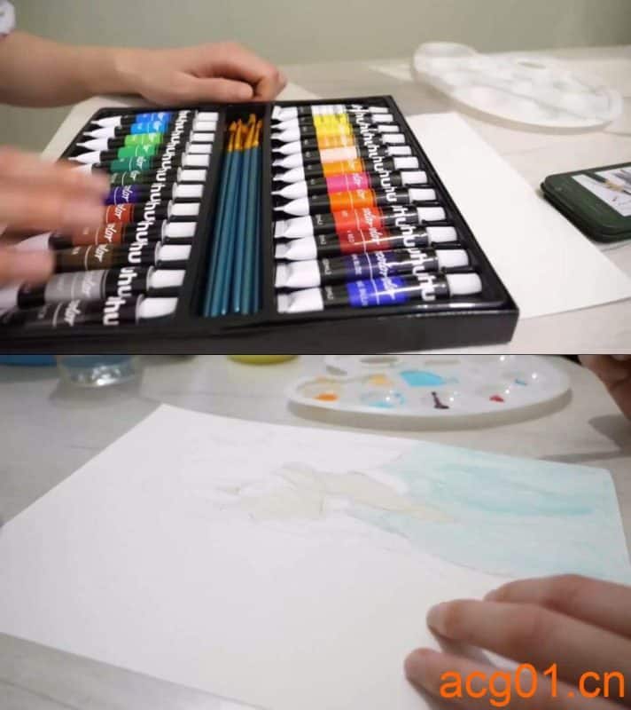 【ゆまりあ】水彩画的模特sasa酱角色扮演-次元集