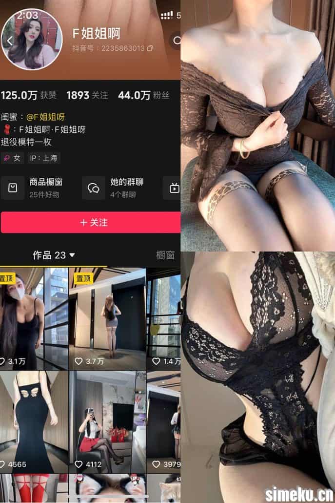 [合集打包]抖音F姐姐啊铁粉空间作品合集完整打包下载+持续更新-次元集