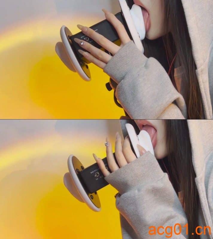 【小米ASMR】第一次舔耳舔耳口腔音Ear_Licking_&_Close_Up_Mouth_Sounds-次元集