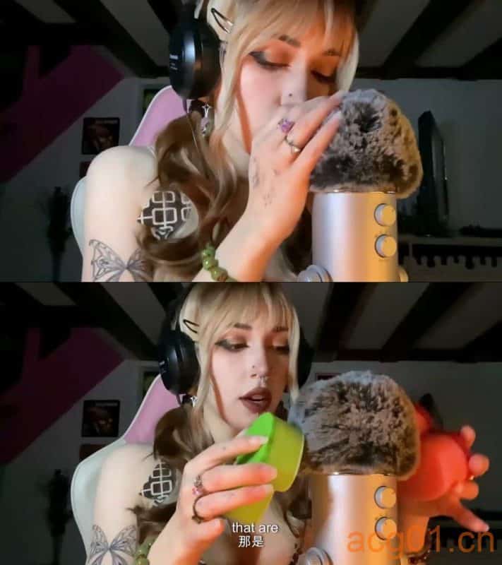 【Floda ASMR】Mic触发器与麦克风刮擦，麦克风刷-次元集