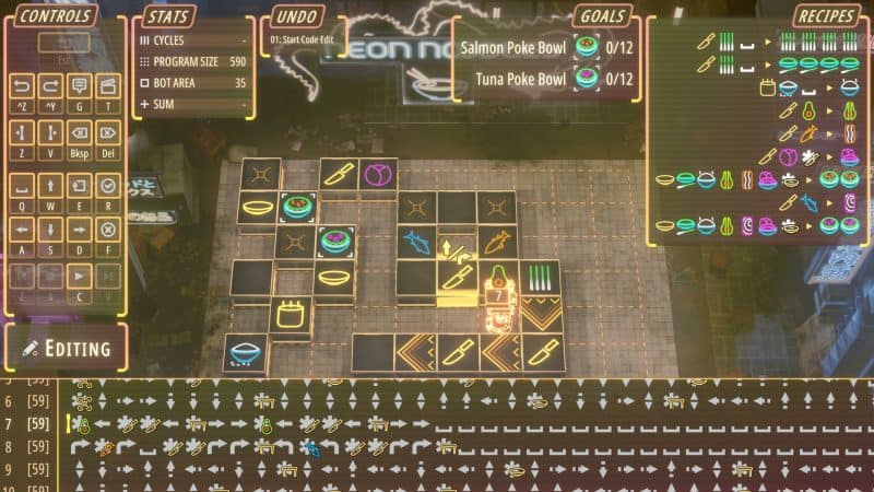 霓虹面：赛博朋克厨房自动化/Neon Noodles - Cyberpunk Kitchen Automation-次元集