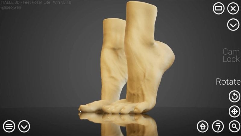 足部造型模拟器/HAELE 3D - Feet Poser Lite-次元集