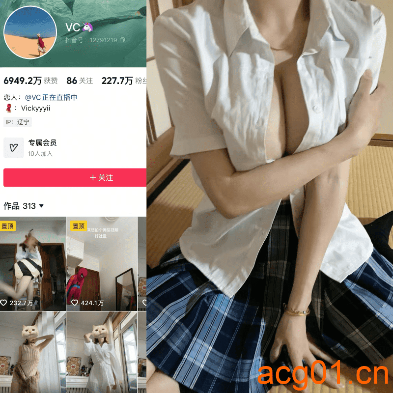 [秘语空间]抖音VC（Vickyyyii）付费图集视频作品合集打包下载+持续更新-次元集