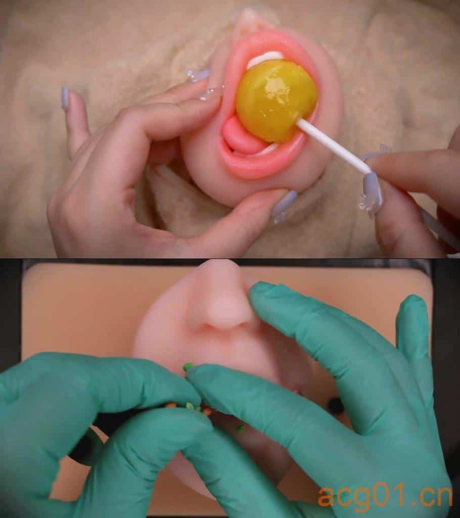 图片[1]-【ASMR ALICE】用新硅胶脸吃17种点心-次元集